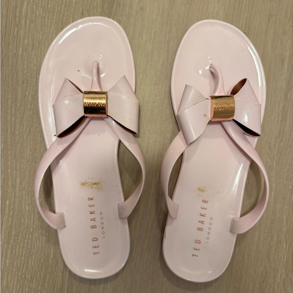 Ted Baker Light Pink Bow Sandals